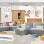 planche d'ambiance pour décoration d'intérieur maison dans l'Ain