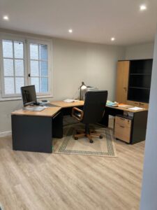 rénovation bureau dans maison en pierre à grézillac (gironde, entre-deux-mers)