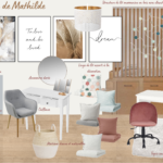 planche d'ambiance pour décoration d'intérieur chambre d'adolescent à grézillac (gironde, entre-deux-mers)