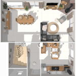 vue dessus maison contemporaine dans l'Ain
