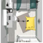 vue dessus chambre d'adolescent à grézillac (gironde, entre-deux-mers)